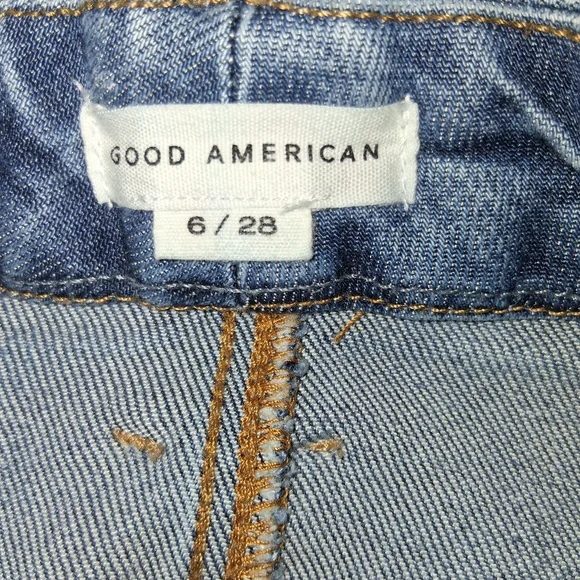 EUC Good American Size 6/28 Good Legs Mid Rise Flare Blue Jeans!! - Picture 14 of 16